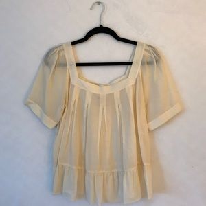 DVF Edith Top in Eggshell